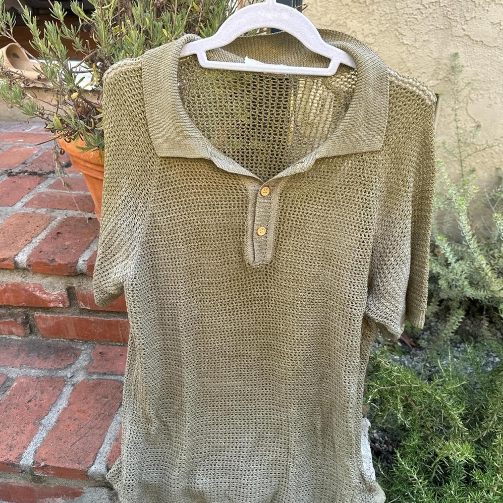 Sheer/mesh ish top. size m
